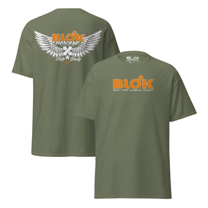 Airborne Wings - Front & Back Print in Orange - Men's Loose Fit
