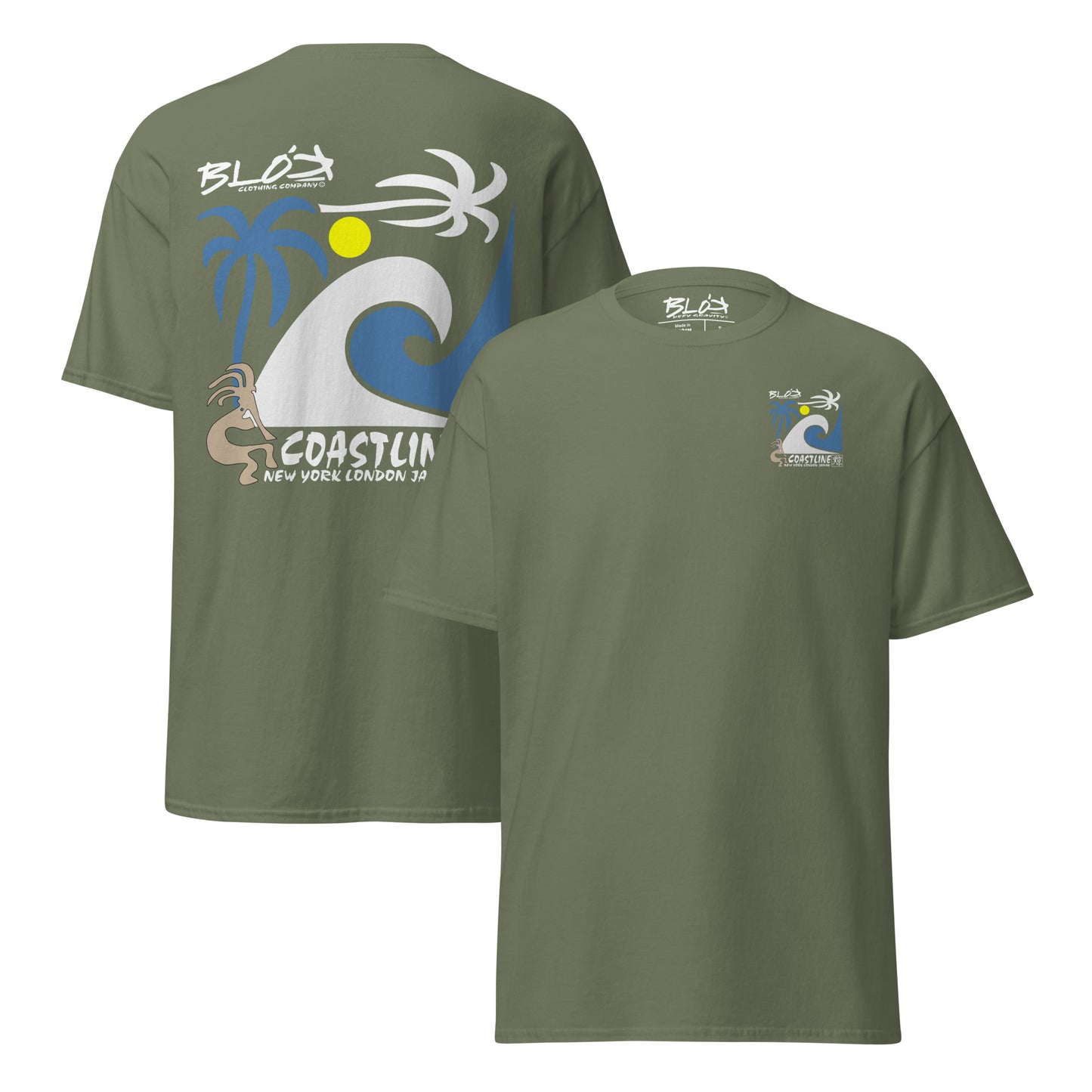 Coastline - Front & Back Print - Men's Loose Fit