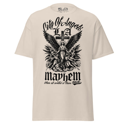 City of Angels Mayhem - Front Print - in Black - Men's Loose Fit