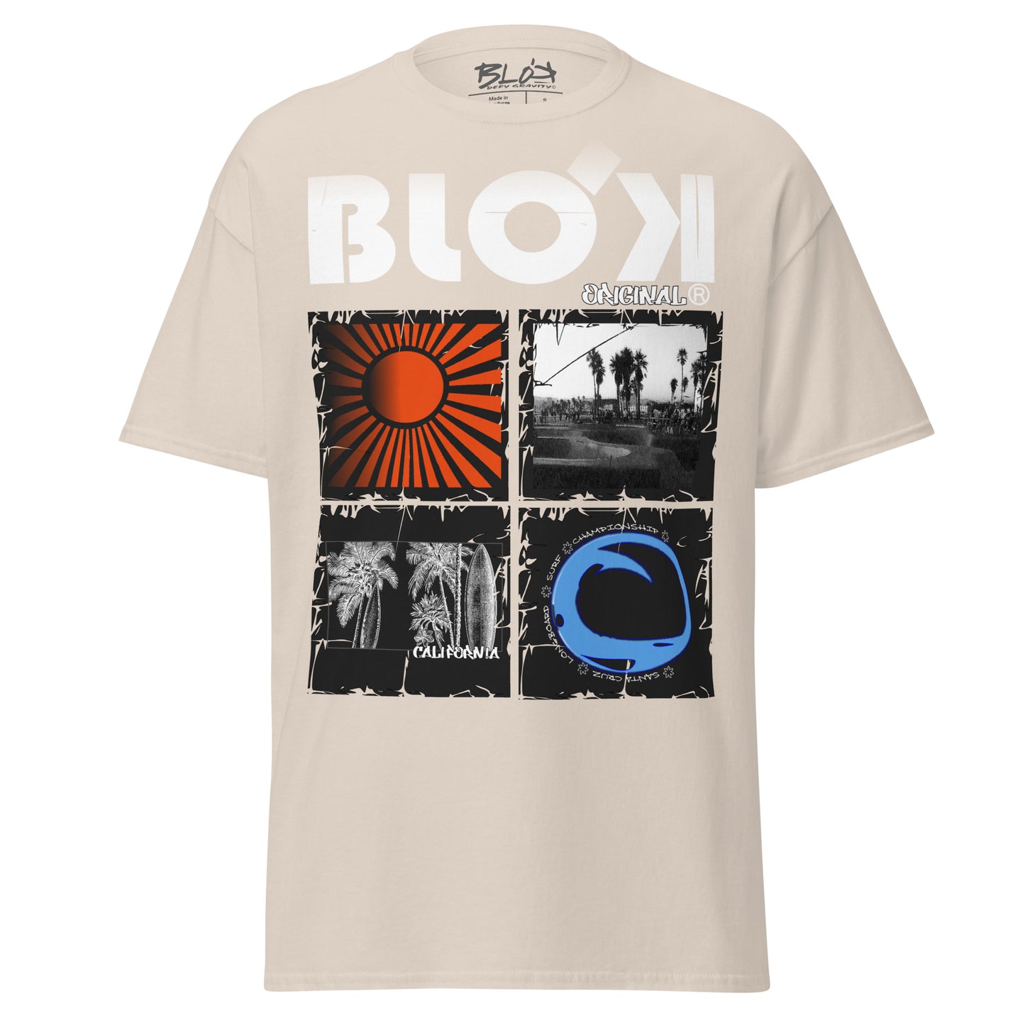 California Surf - Front Print with White Logo - Men's Loose Fit