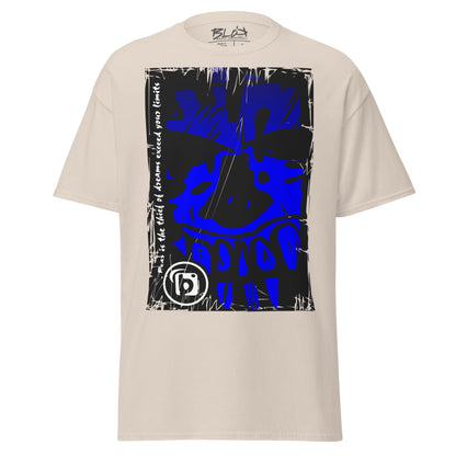 Tiki Skull - Front Print - in Blue - Men's Loose Fit