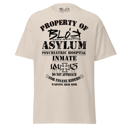 Asylum Inmate - Front Print - in Black - Men's Loose Fit