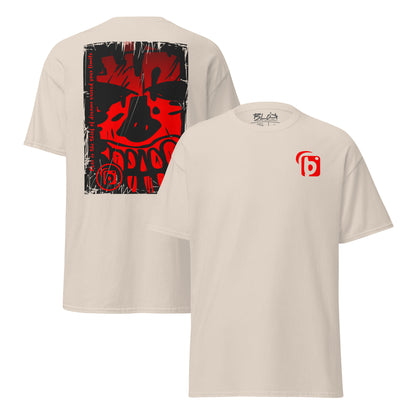 Tiki Skull - Front & Back Print - in Red - Men's Loose Fit