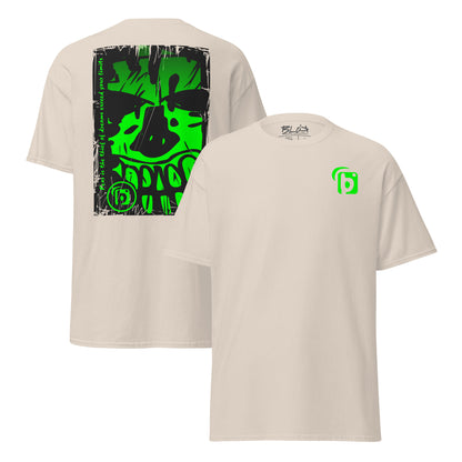 Tiki Skull - Front & Back Print - in Green - Men's Loose Fit
