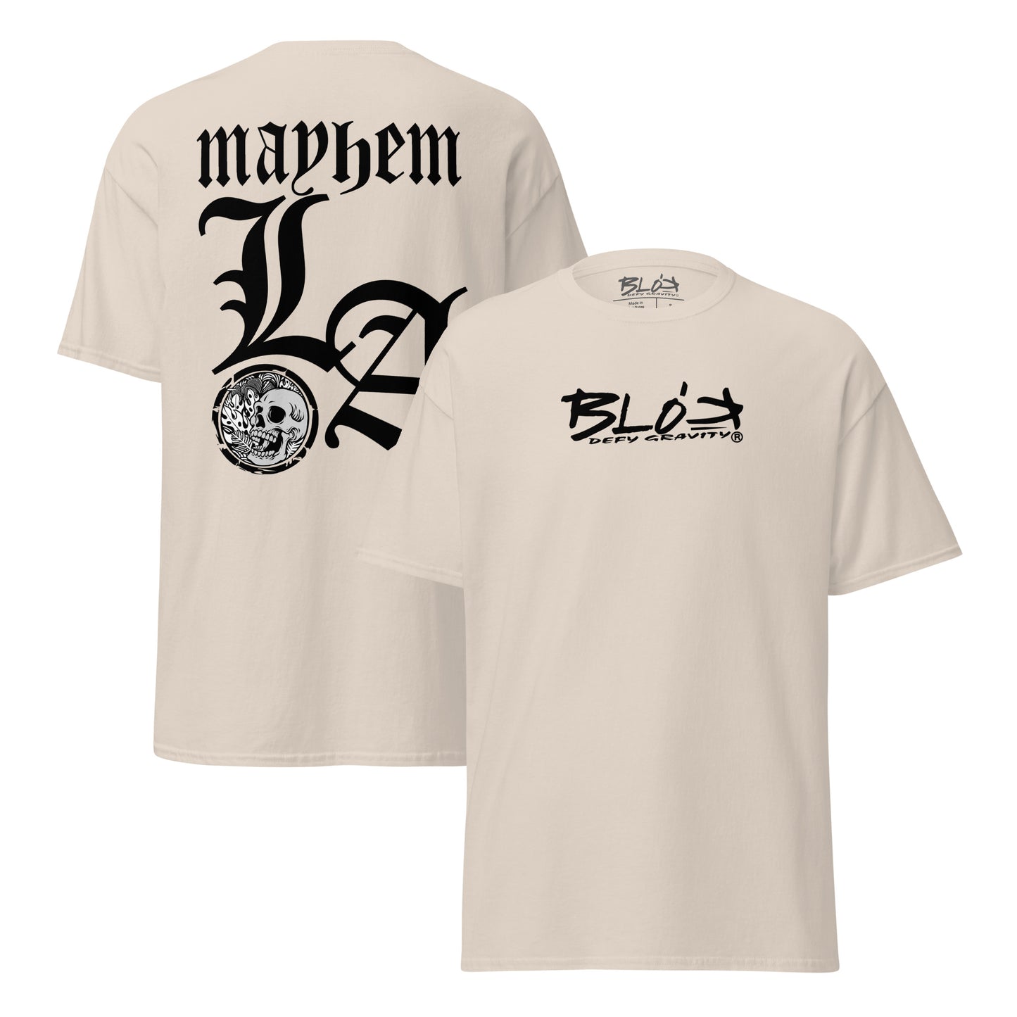 Mayhem - Front & Back Print - in Black - Men's Loose Fit