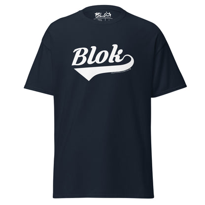 Blok Classic - Front Print - in White - Men's Loose Fit