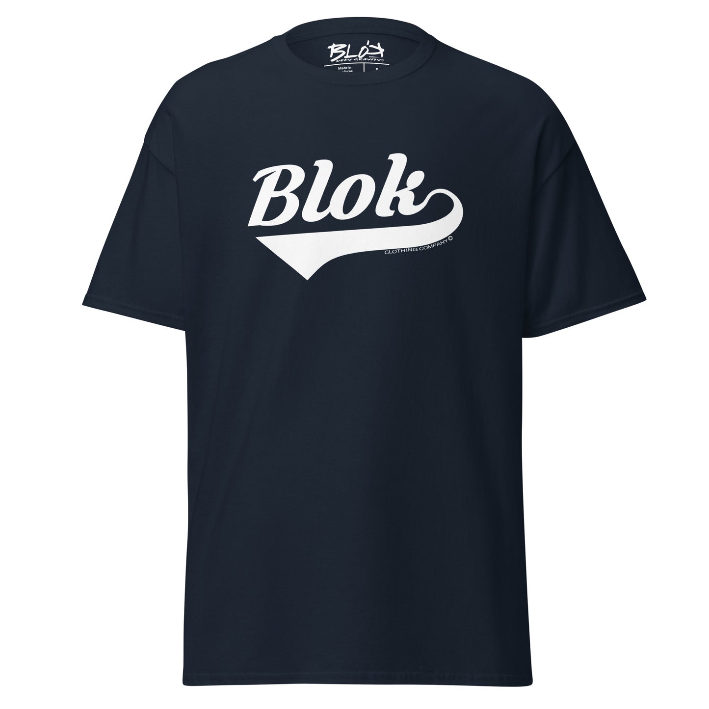 Blok Classic - Front Print - in White - Men's Loose Fit