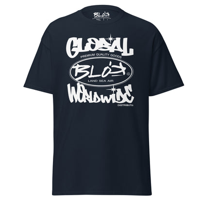 Blok Global - Front Print - with White Logo - Men's Loose Fit