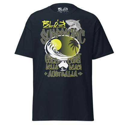 Gold Coast - Front Print - with Yellow Logo - Men's Loose Fit