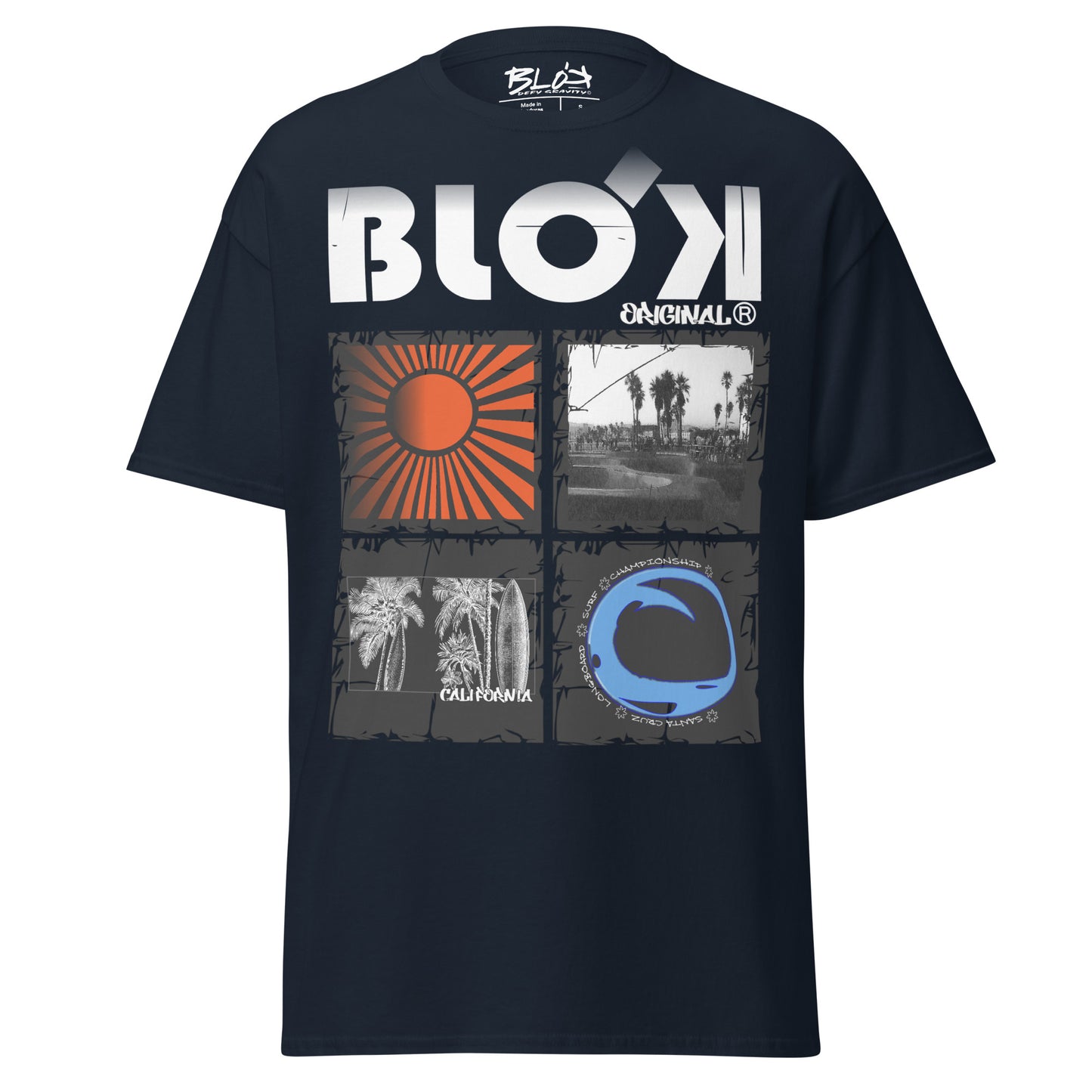 California Surf - Front Print with White Logo - Men's Loose Fit