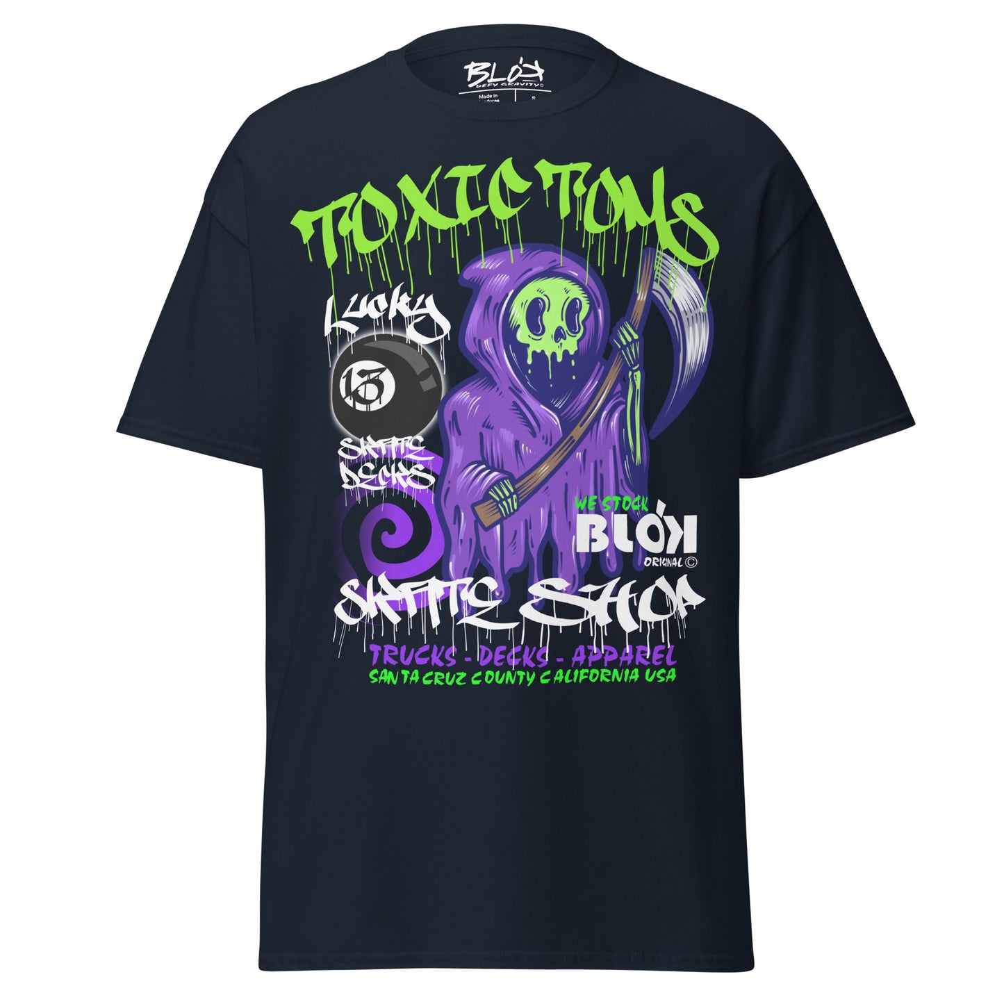 Toxic Toms Skate Shop - Front Print - Loose Fit