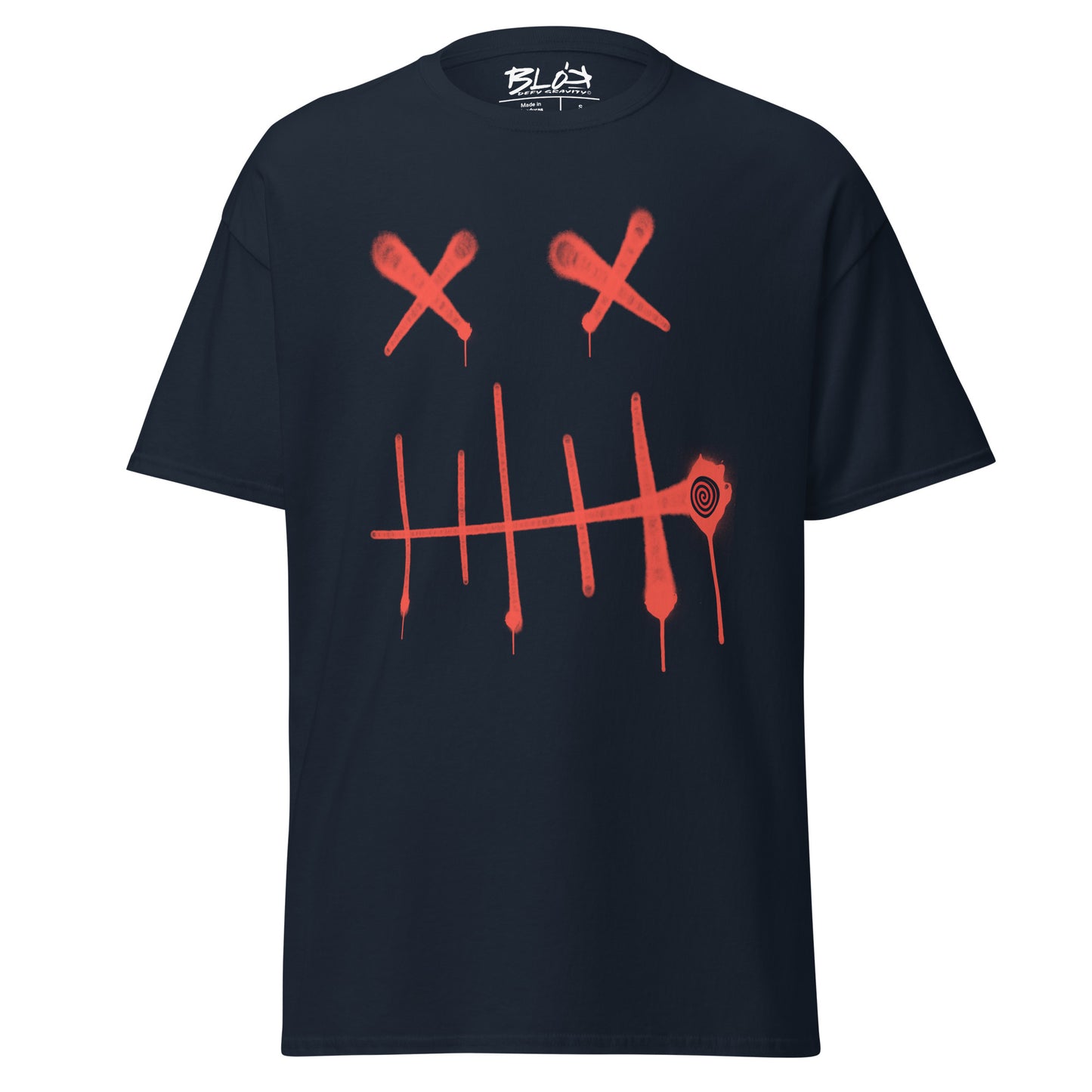 Stitch  - Front Print in Red - Men's Loose Fit Graphic T-Shirt