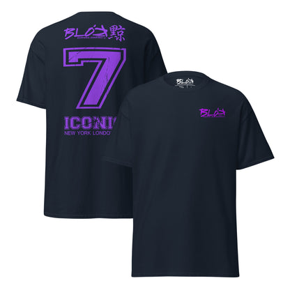 Iconic 7 - Front & Back Print - in Purple - Men's Loose Fit