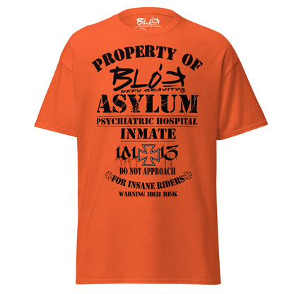 Asylum Inmate - Front Print - in Black - Men's Loose Fit