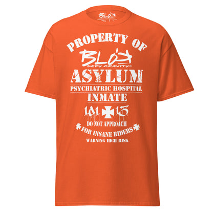 Asylum Inmate - Front Print - in White - Men's Loose Fit