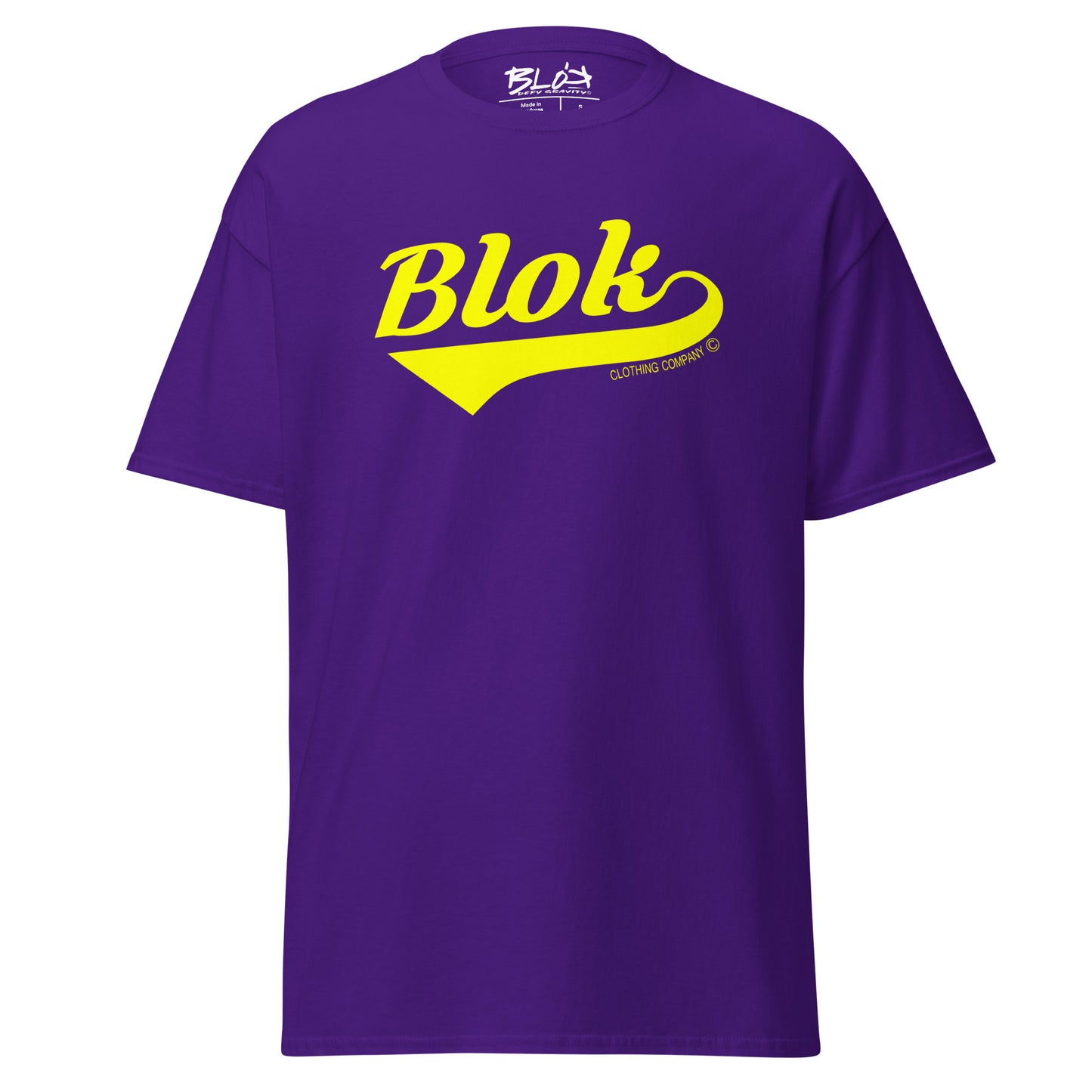Blok Classic - Front Print - in Yellow - Men's Loose Fit