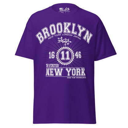 Brooklyn New York - Front Print in White - Men's Loose Fit