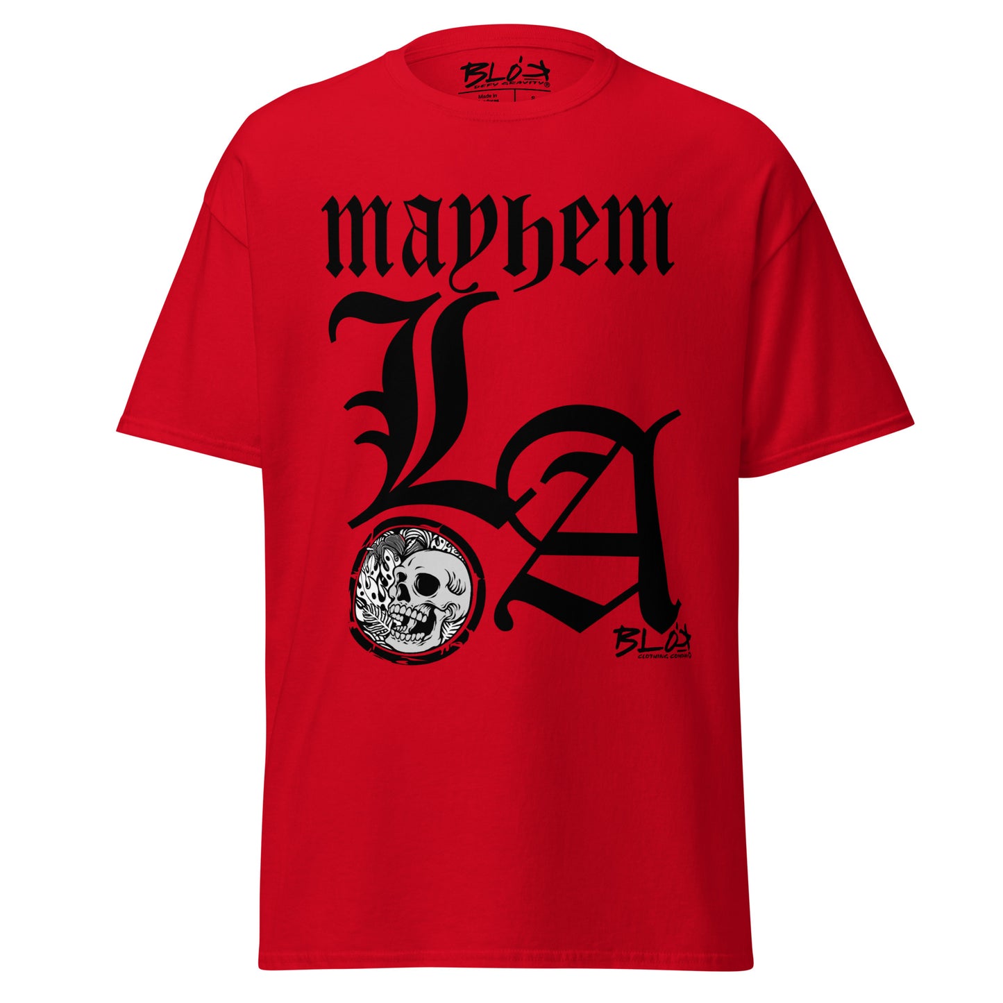 LA Mayhem - Front Print - in Black - Men's Loose Fit