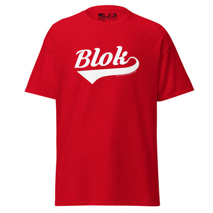Blok Classic - Front Print - in White - Men's Loose Fit