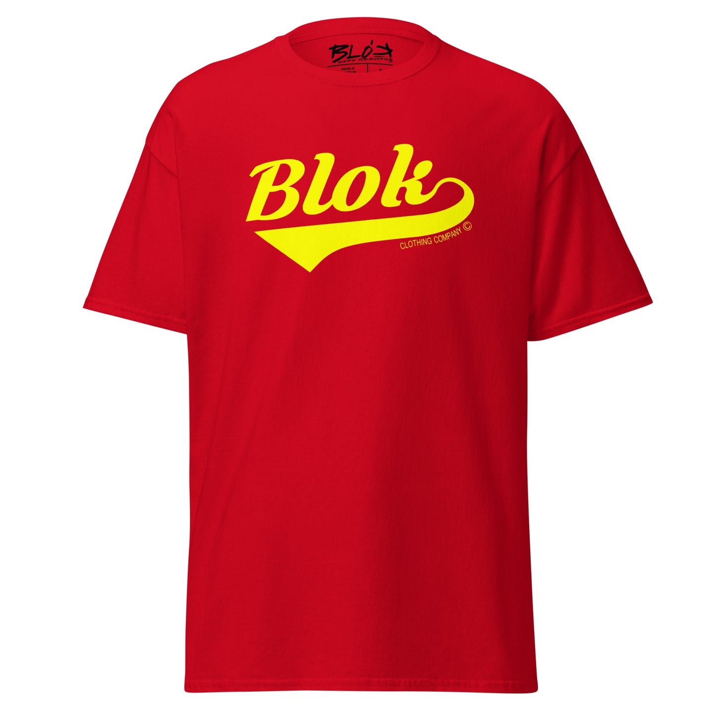Blok Classic - Front Print - in Yellow - Men's Loose Fit