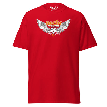 Airborne Wings - Front Print in Orange - Men's Loose Fit