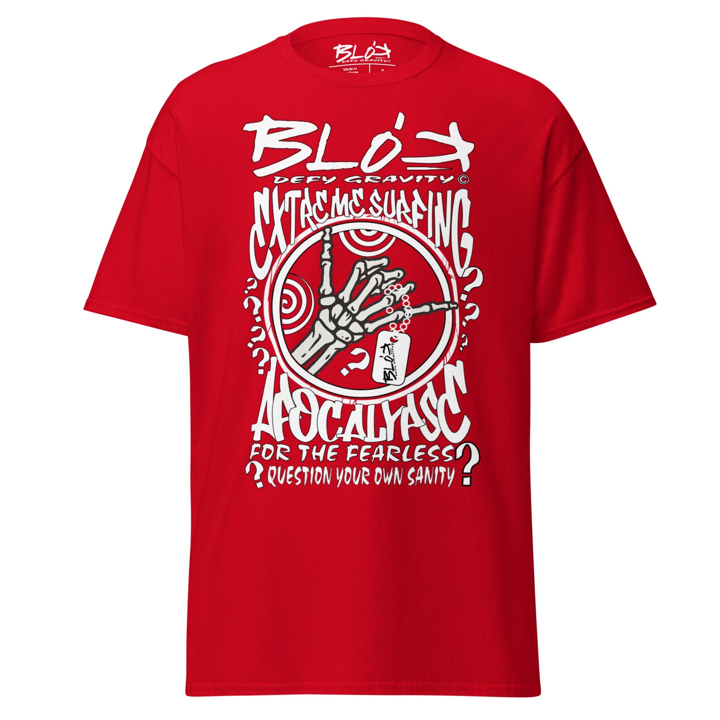 Apocalypse - Front Print in White - Men's Loose Fit