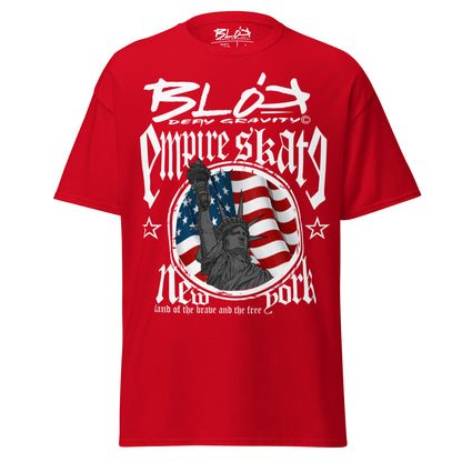 Empire Skate - New York - White Print - Men's Loose Fit