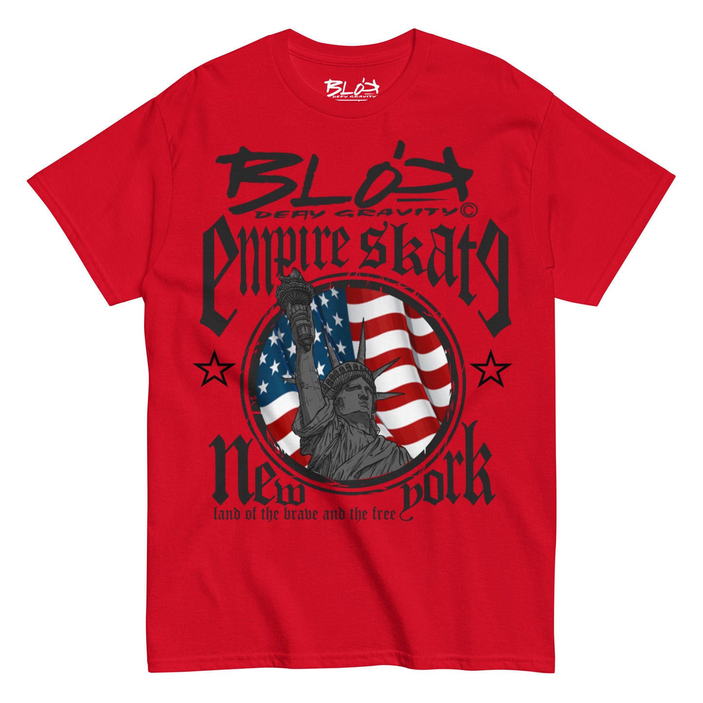Empire Skate - New York - Front Print - in Black - Men's Loose fit