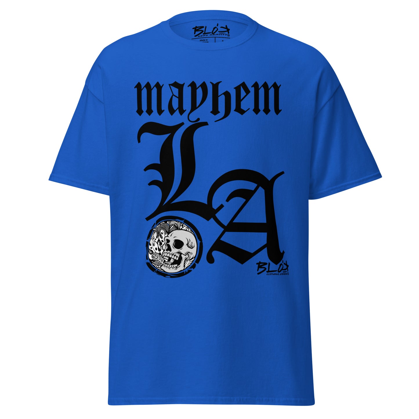 LA Mayhem - Front Print - in Black - Men's Loose Fit