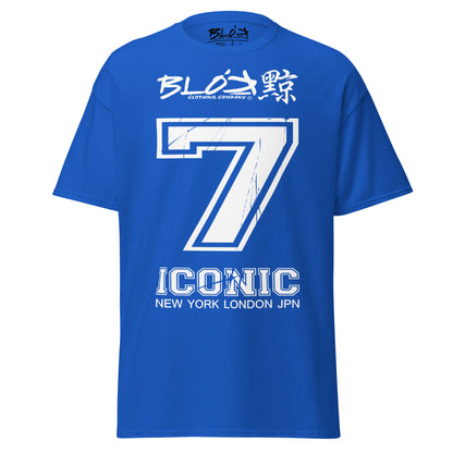 Iconic 7 - Front Print - in White - Men's Loose Fit