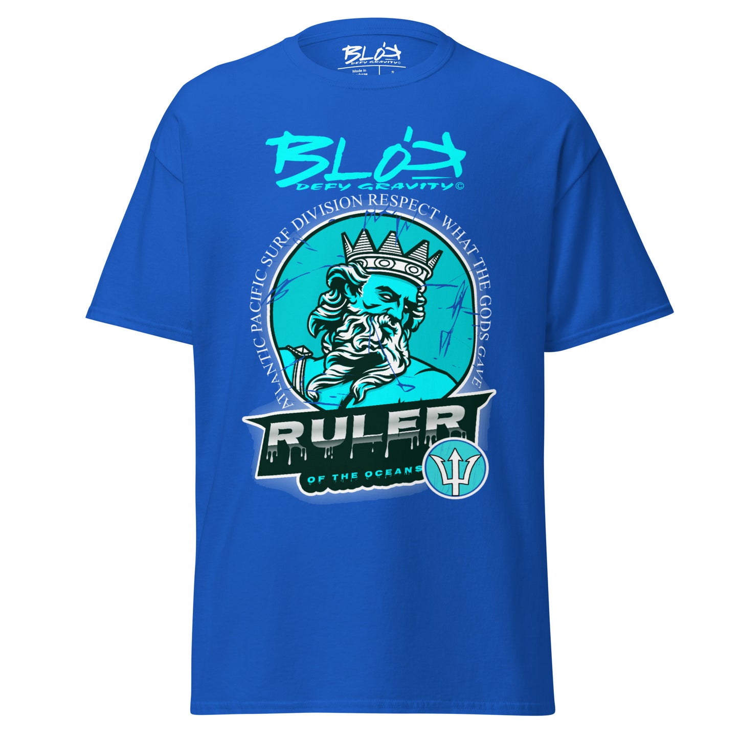 Ruler of the Oceans - Front Print - in Turquoise - Men's Loose Fit