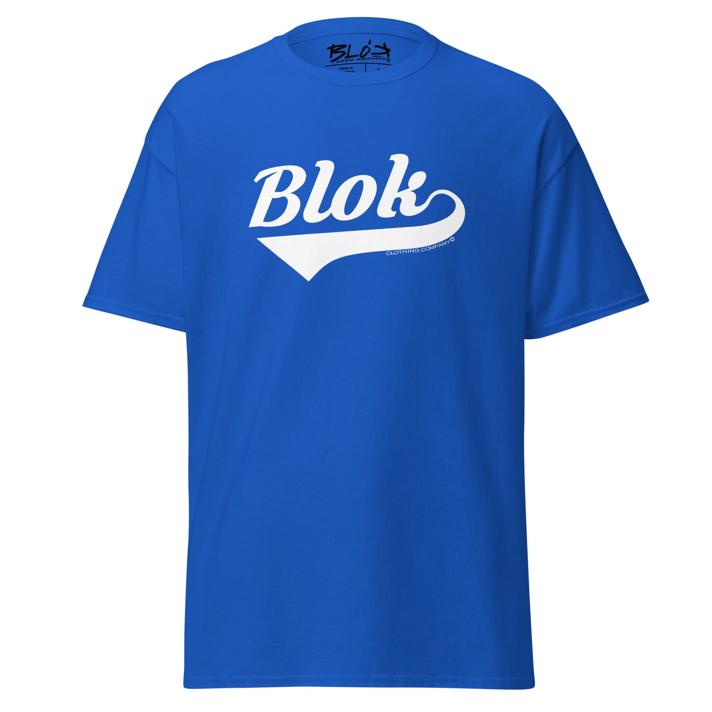 Blok Classic - Front Print - in White - Men's Loose Fit
