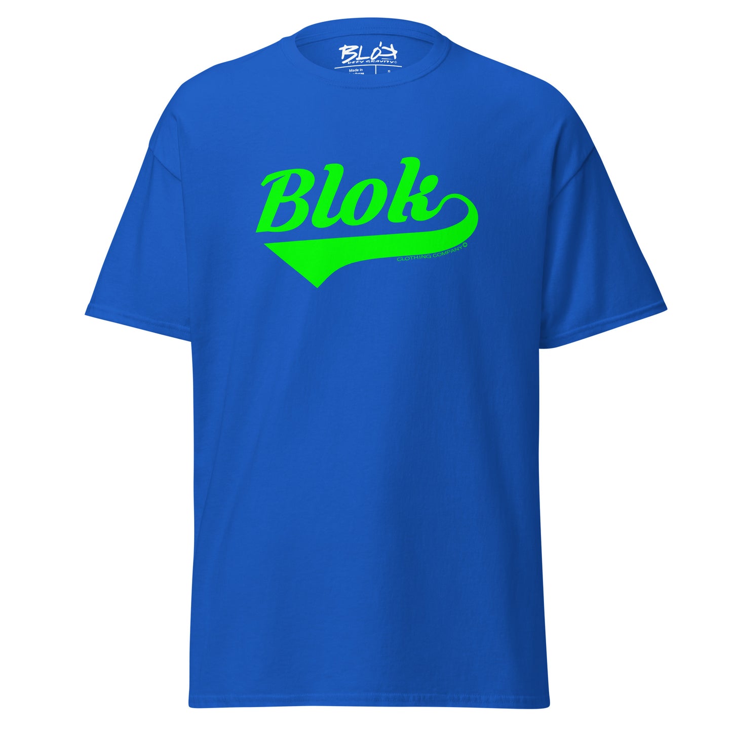 Blok Classic - Front Print - in Green - Men's Loose Fit