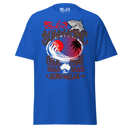 Gold Coast - Front Print - with Red Logo - Men's Loose Fit