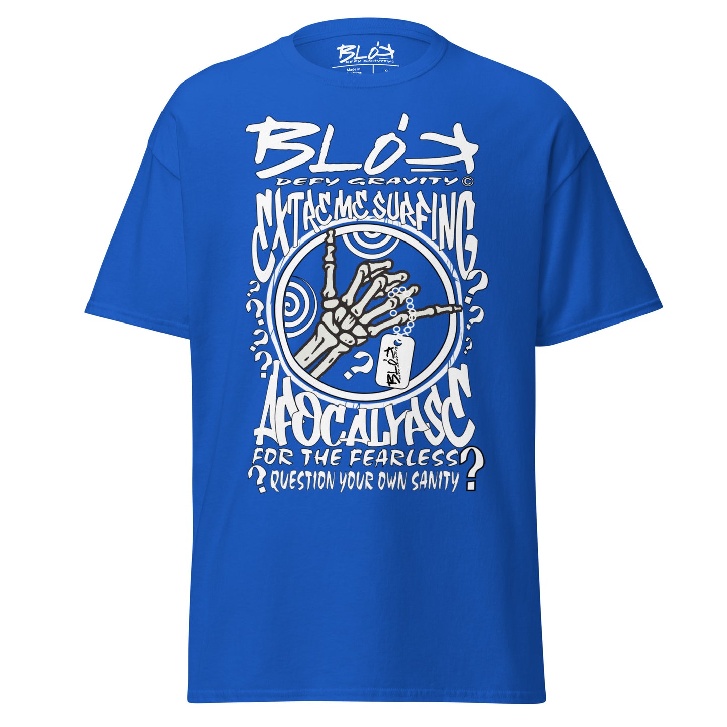 Apocalypse - Front Print in White - Men's Loose Fit