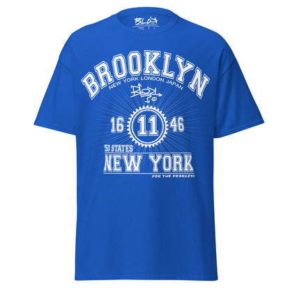 Brooklyn New York - Front Print in White - Men's Loose Fit
