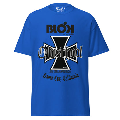 Old School Iron Cross - Front Print in Black - Men's Loose Fit