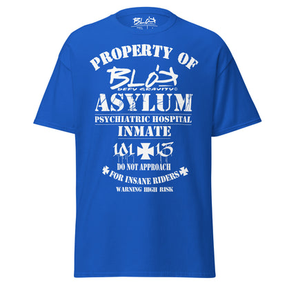Asylum Inmate - Front Print - in White - Men's Loose Fit