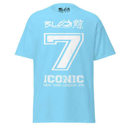 Iconic 7 - Front Print - in White - Men's Loose Fit