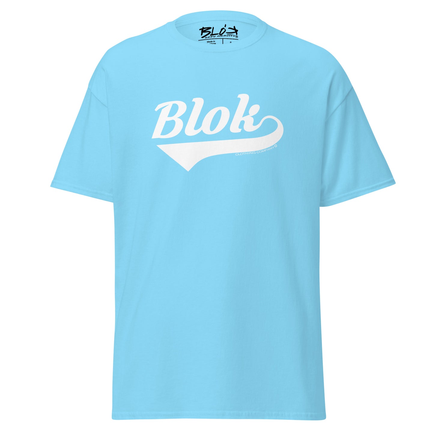 Blok Classic - Front Print - in White - Men's Loose Fit