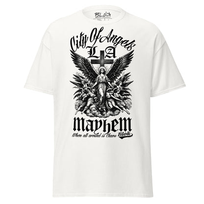 City of Angels Mayhem - Front Print - in Black - Men's Loose Fit