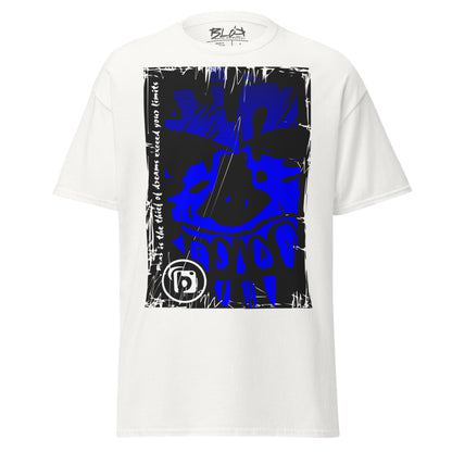 Tiki Skull - Front Print - in Blue - Men's Loose Fit