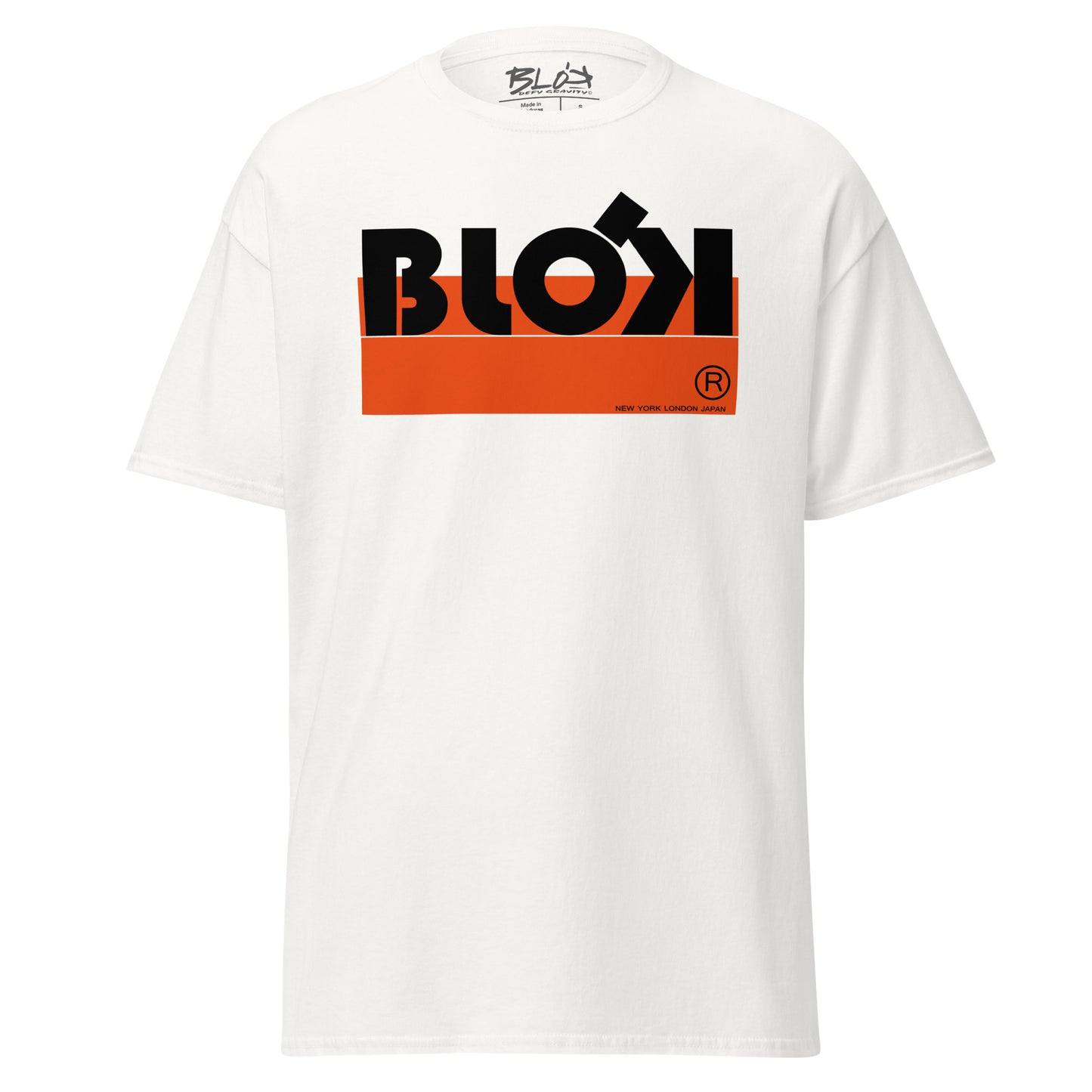 Blok Stripe - Front Print - in Orange & Black - Men's Loose Fit