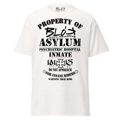 Asylum Inmate - Front Print - in Black - Men's Loose Fit