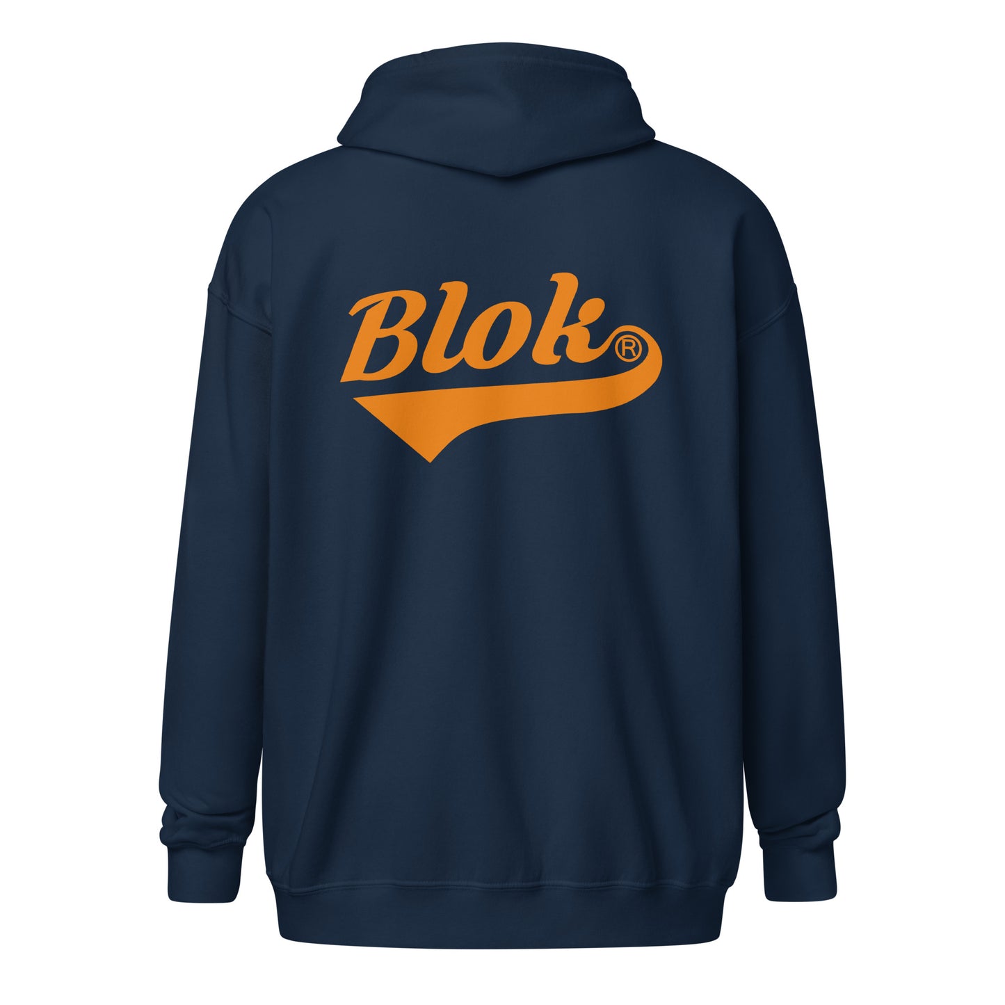 Blok Classic Front and Back Logo Premium Zipped Hoodie
