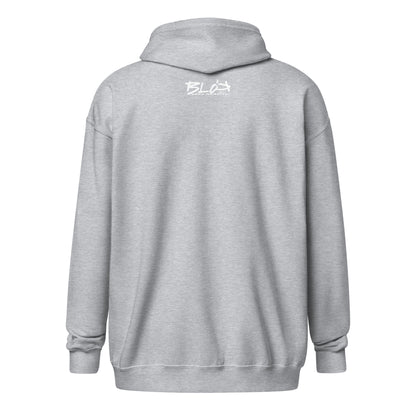 Blok Defy Gravity Logo Front and Back Print Premium Zipped Hoodie