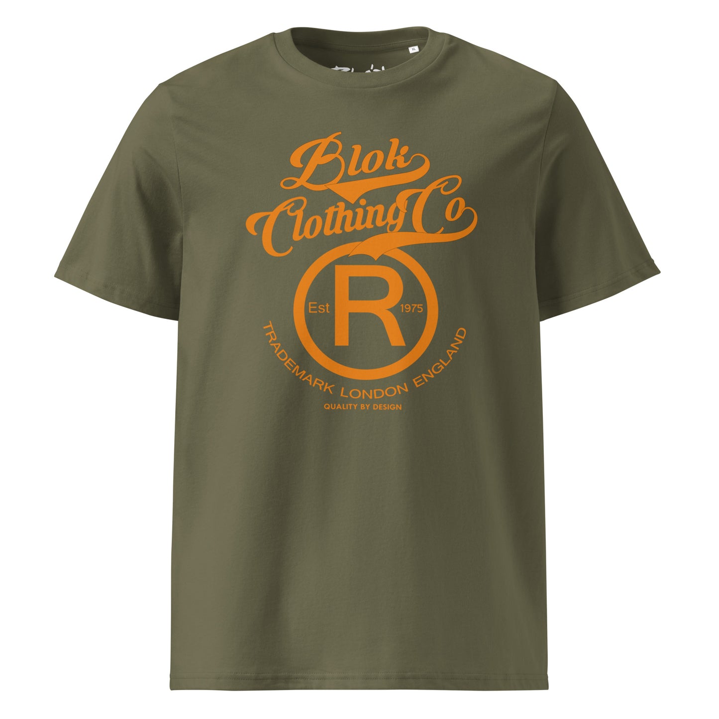 Registered Big R - Front Print in Orange - Men's Classic Fit Orange Graphic T-Shirt