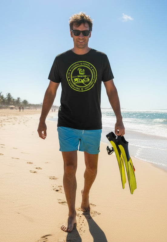 Original Apparel Stamp - in Yellow Print - Men's Classic Fit Graphic T-Shirt