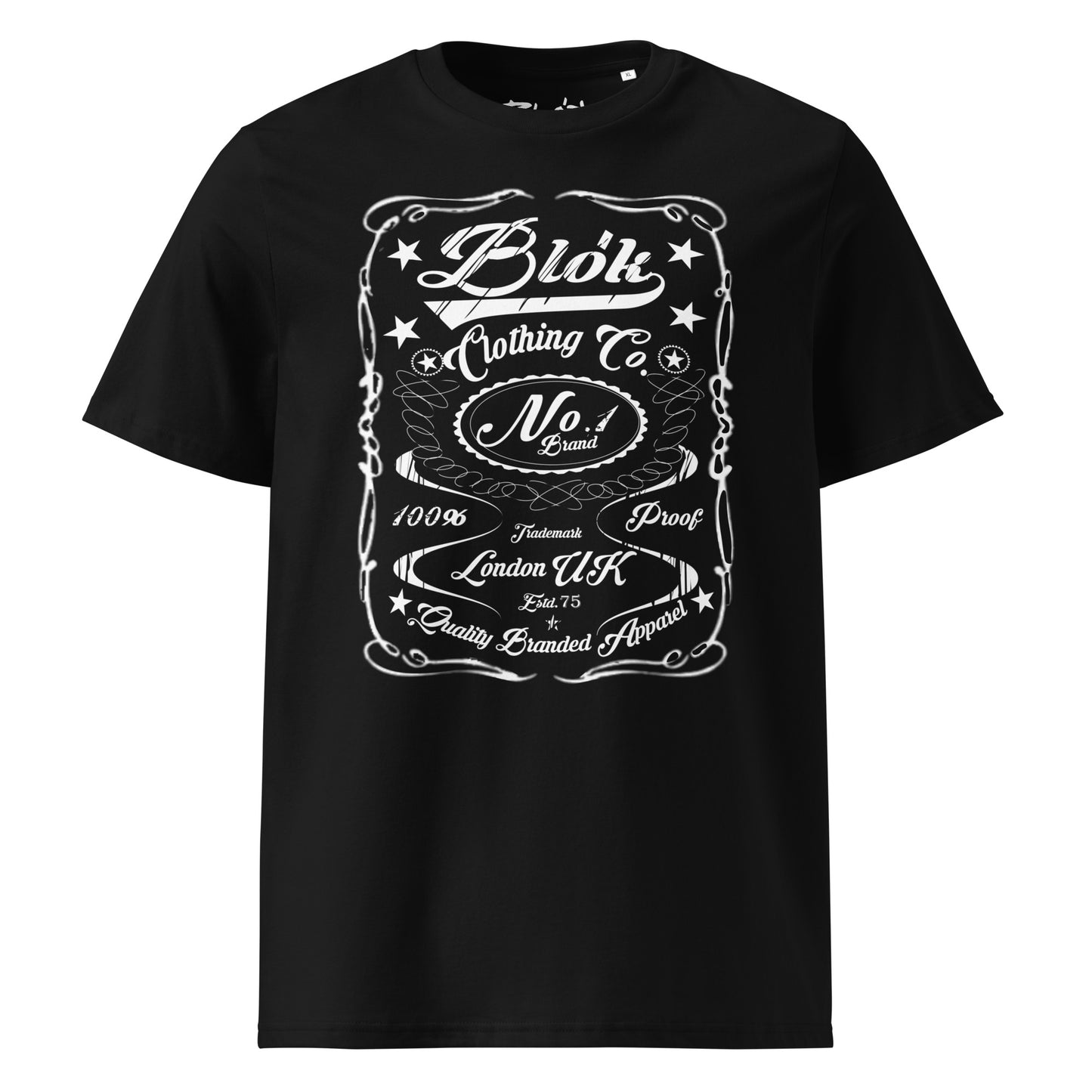 BLOK Retro Cursive Style - White Front Print Women's Relaxed Fit Graphic T-Shirt