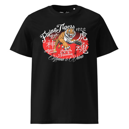 Original Flying Tigers - Front Print in White & Red - Men's Classic Fit Graphic T-Shirt